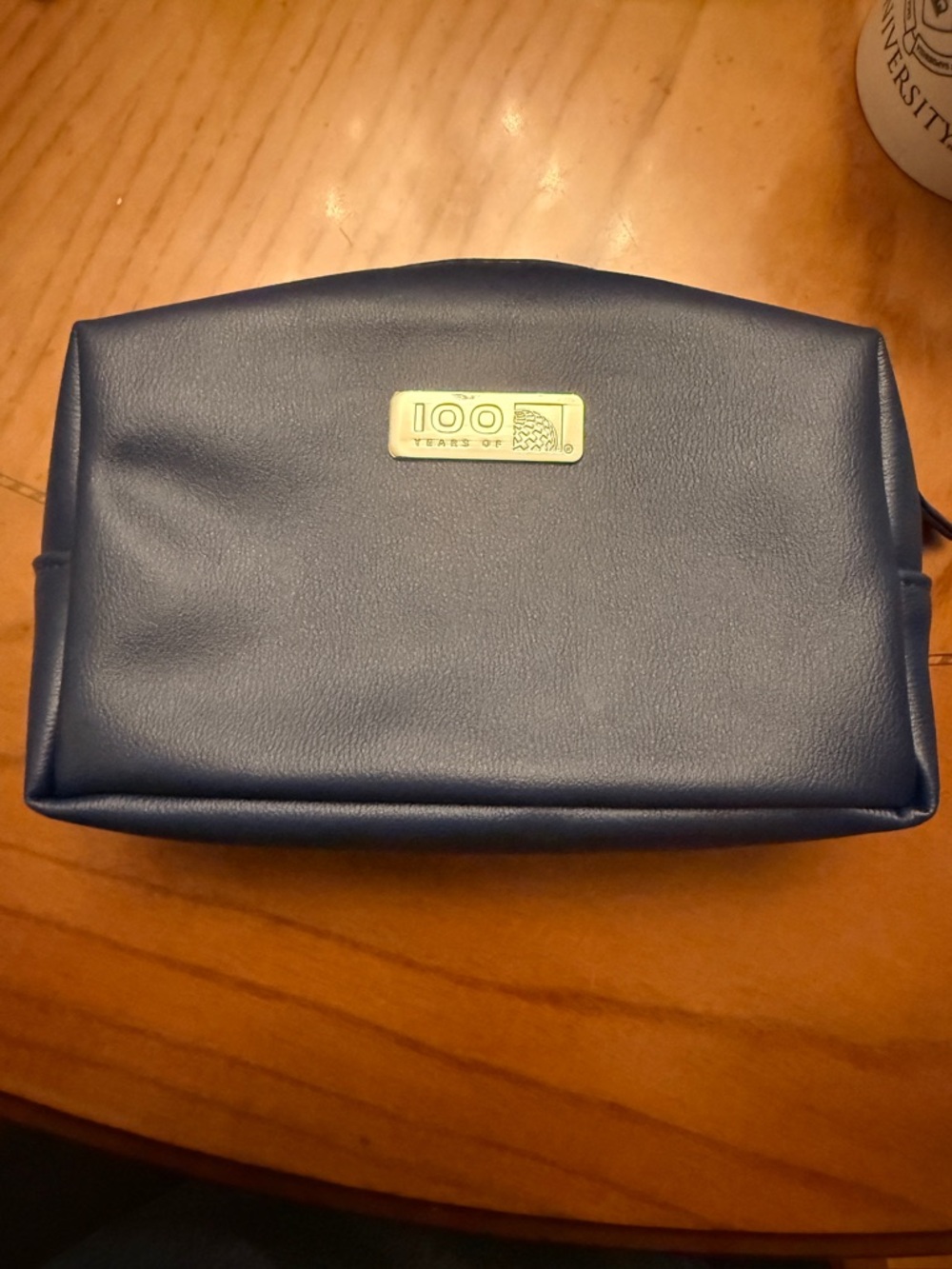 100 Years United Navy Blue Leather Limited Edition Toiletry Bag
